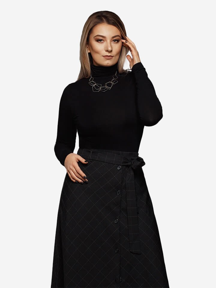 Benne long sleeve shirt black - Image 1