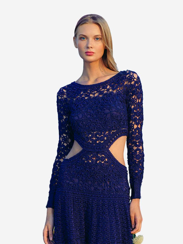 Alnich night dress navy - Image 1