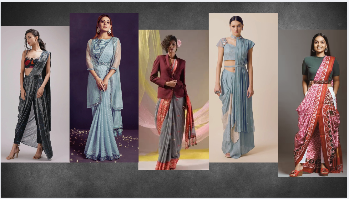 Fusion Saree With Elegance